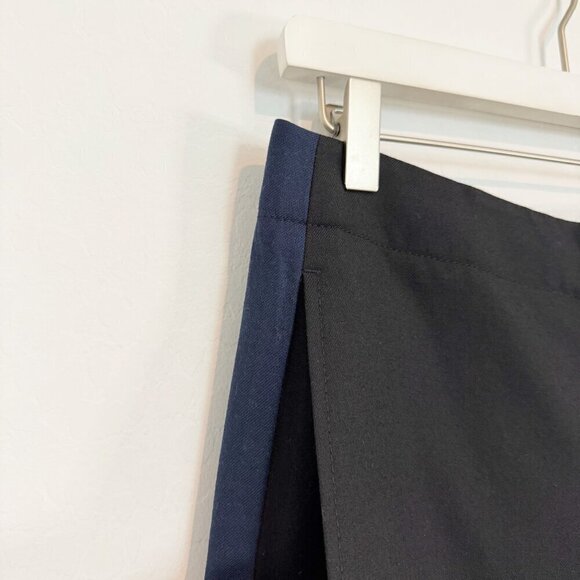 Club Monaco Wool Blend Ryanne Tuxedo Stripe Slim Leg Trouser Dress Pants Work 4 - Picture 6 of 11